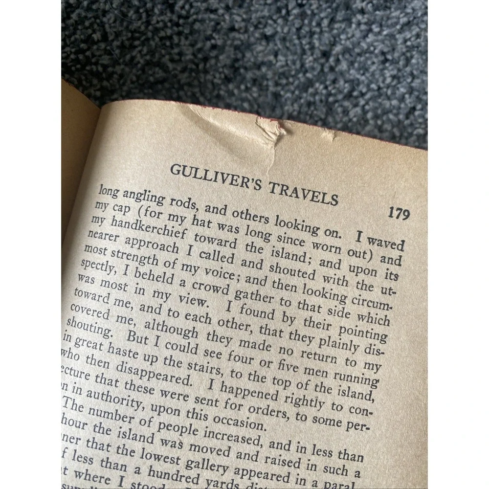 Vintage Pre-1944 Hardback Copy of Gulliver's Travels by Johnathan Swift Classic